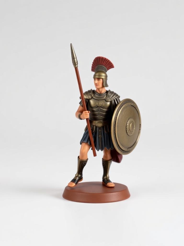 Painted commander figure of Alexander the Great